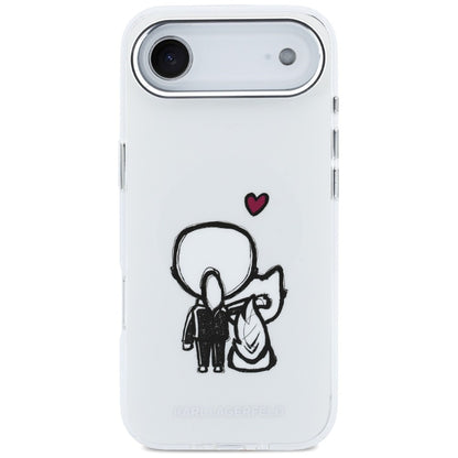 Karl Lagerfeld Karl &amp; Choupette Back MagSafe Case for iPhone Air - Clear_2