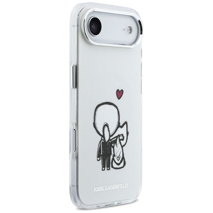 Karl Lagerfeld Karl &amp; Choupette Back MagSafe Case for iPhone Air - Clear_3