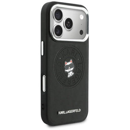 Karl Lagerfeld Point &amp; Choupette Sketch MagSafe Case for iPhone 17 Pro - Black_3