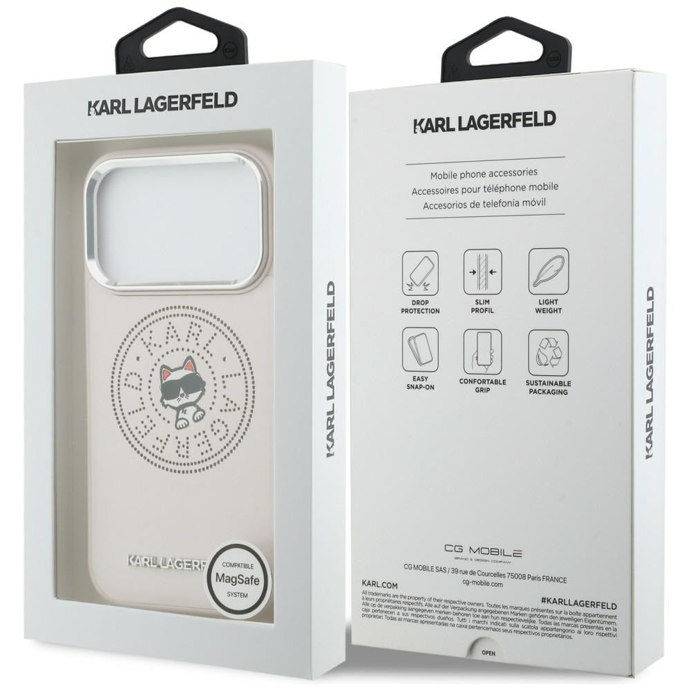 Karl Lagerfeld Point &amp; Choupette Sketch MagSafe Case for iPhone 17 Pro Max - Pink_7