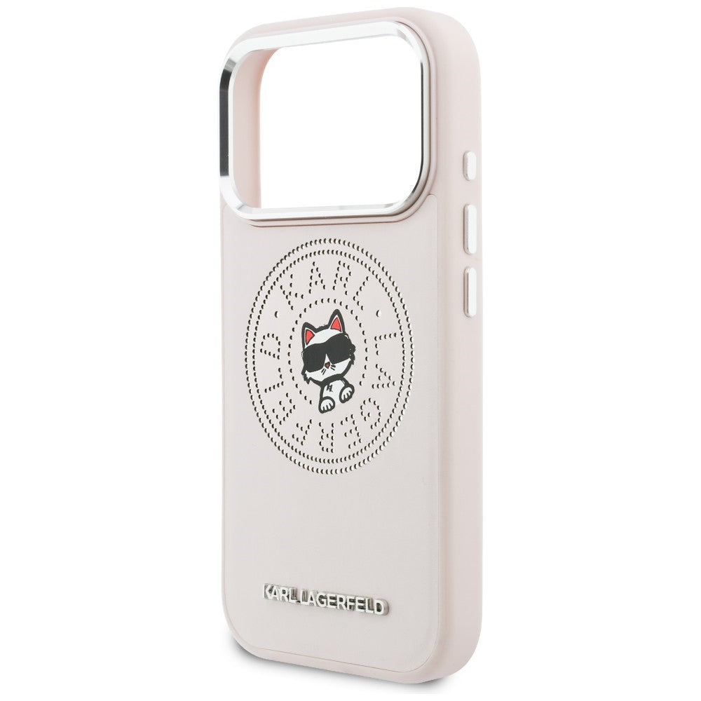 Karl Lagerfeld Point &amp; Choupette Sketch MagSafe Case for iPhone 17 Pro - Pink_5