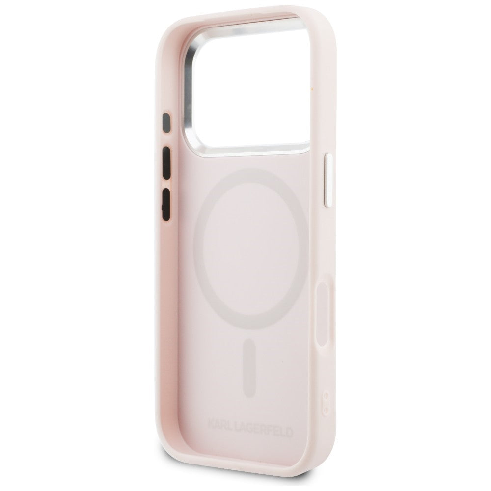 Karl Lagerfeld Point &amp; Choupette Sketch MagSafe Case for iPhone 17 Pro - Pink_6