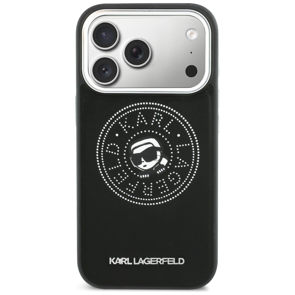 Karl Lagerfeld Point &amp; Karl Sketch MagSafe Case for iPhone 17 Pro - Black_2