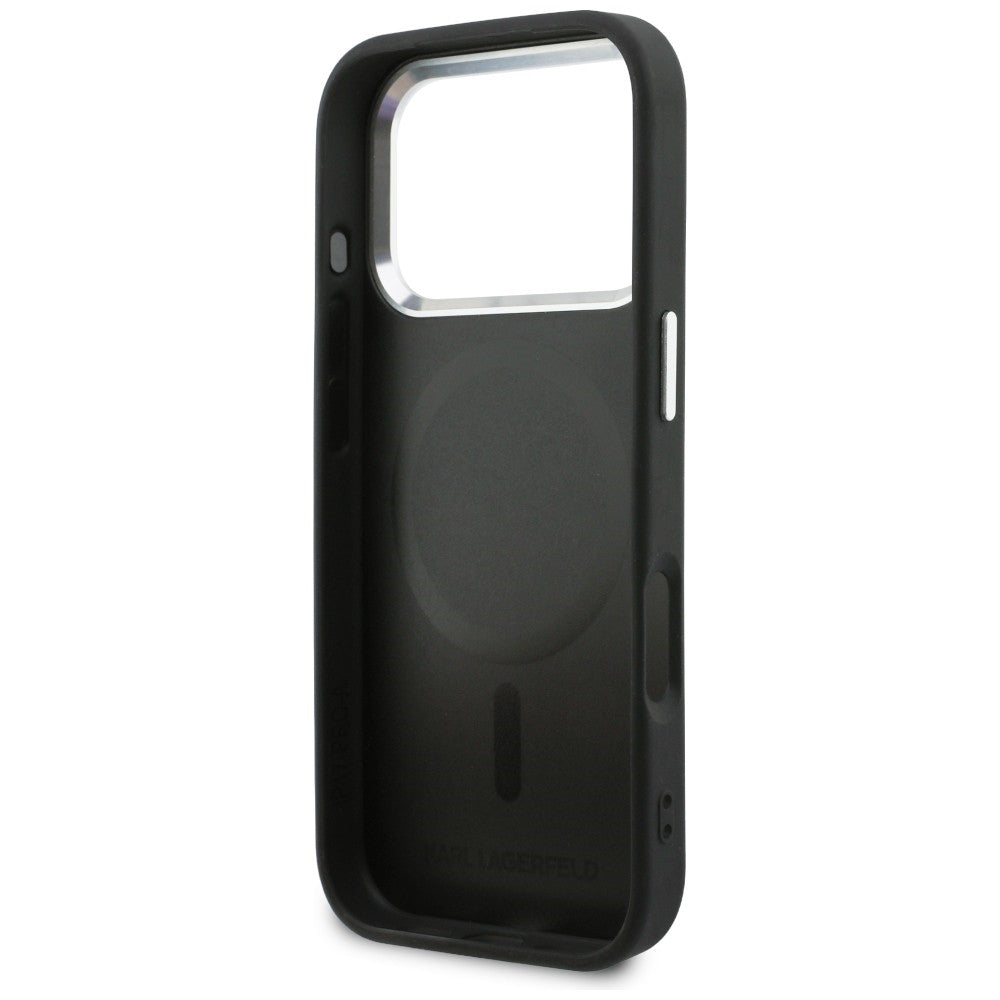 Karl Lagerfeld Point &amp; Karl Sketch MagSafe Case for iPhone 17 Pro - Black_6