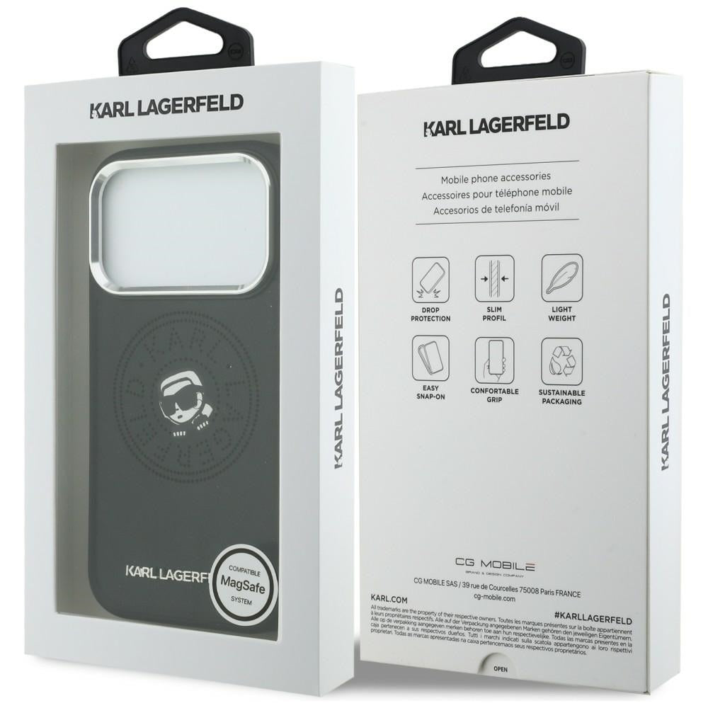 Karl Lagerfeld Point &amp; Karl Sketch MagSafe Case for iPhone 17 Pro - Black_7