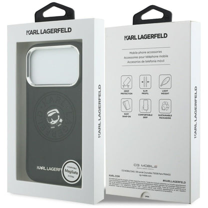 Karl Lagerfeld Point &amp; Karl Sketch MagSafe Case for iPhone 17 Pro - Black_7