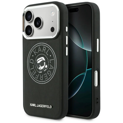 Karl Lagerfeld Point &amp; Karl Sketch MagSafe Case for iPhone 17 Pro Max - Black_0