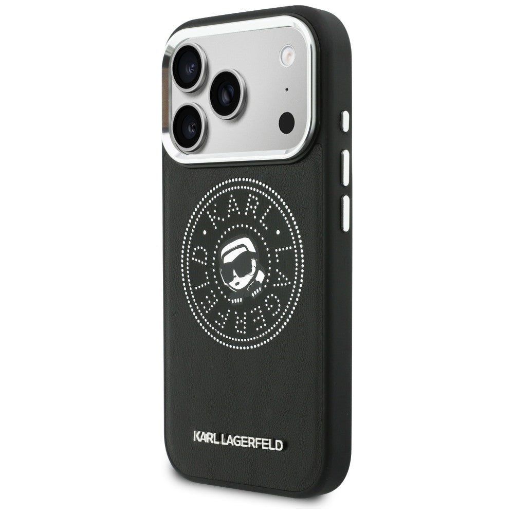 Karl Lagerfeld Point &amp; Karl Sketch MagSafe Case for iPhone 17 Pro Max - Black_1