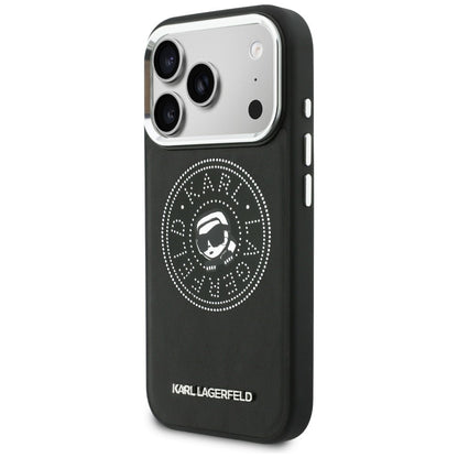 Karl Lagerfeld Point &amp; Karl Sketch MagSafe Case for iPhone 17 Pro Max - Black_1