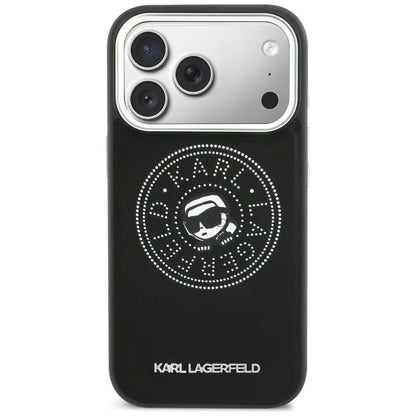 Karl Lagerfeld Point &amp; Karl Sketch MagSafe Case for iPhone 17 Pro Max - Black_2