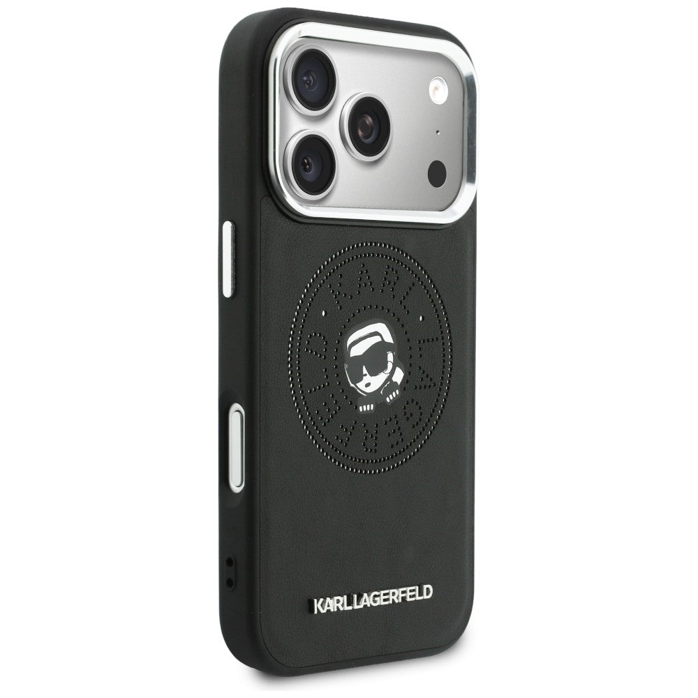 Karl Lagerfeld Point &amp; Karl Sketch MagSafe Case for iPhone 17 Pro Max - Black_3