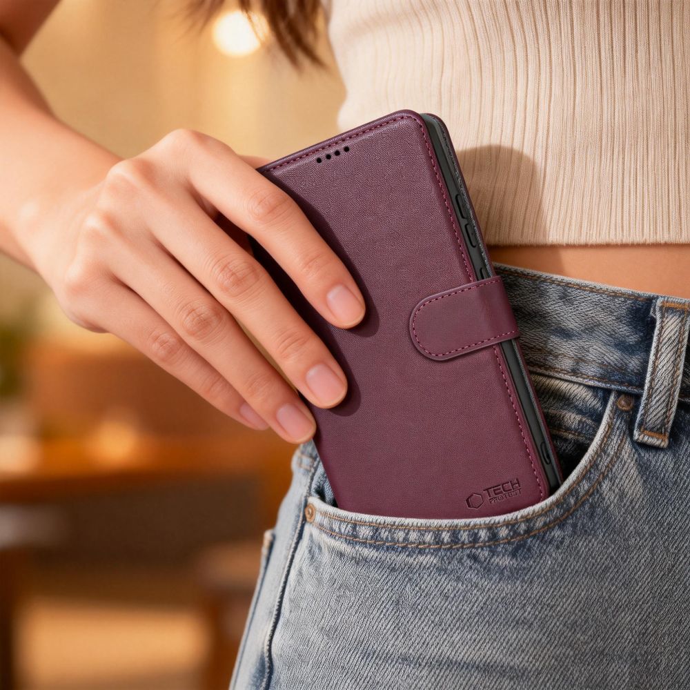Tech-Protect Wallet Case for Samsung Galaxy S26 Ultra - Burgundy_3