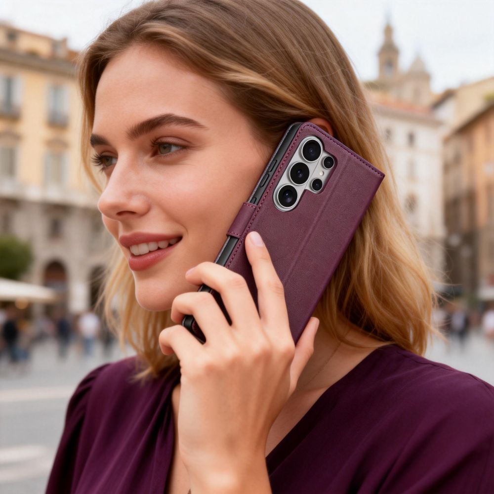Tech-Protect Wallet Case for Samsung Galaxy S26 Ultra - Burgundy_6