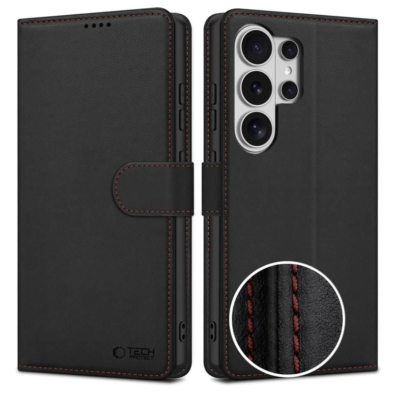 Tech-Protect Wallet Case for Samsung Galaxy S26 Ultra - Black and Red_0