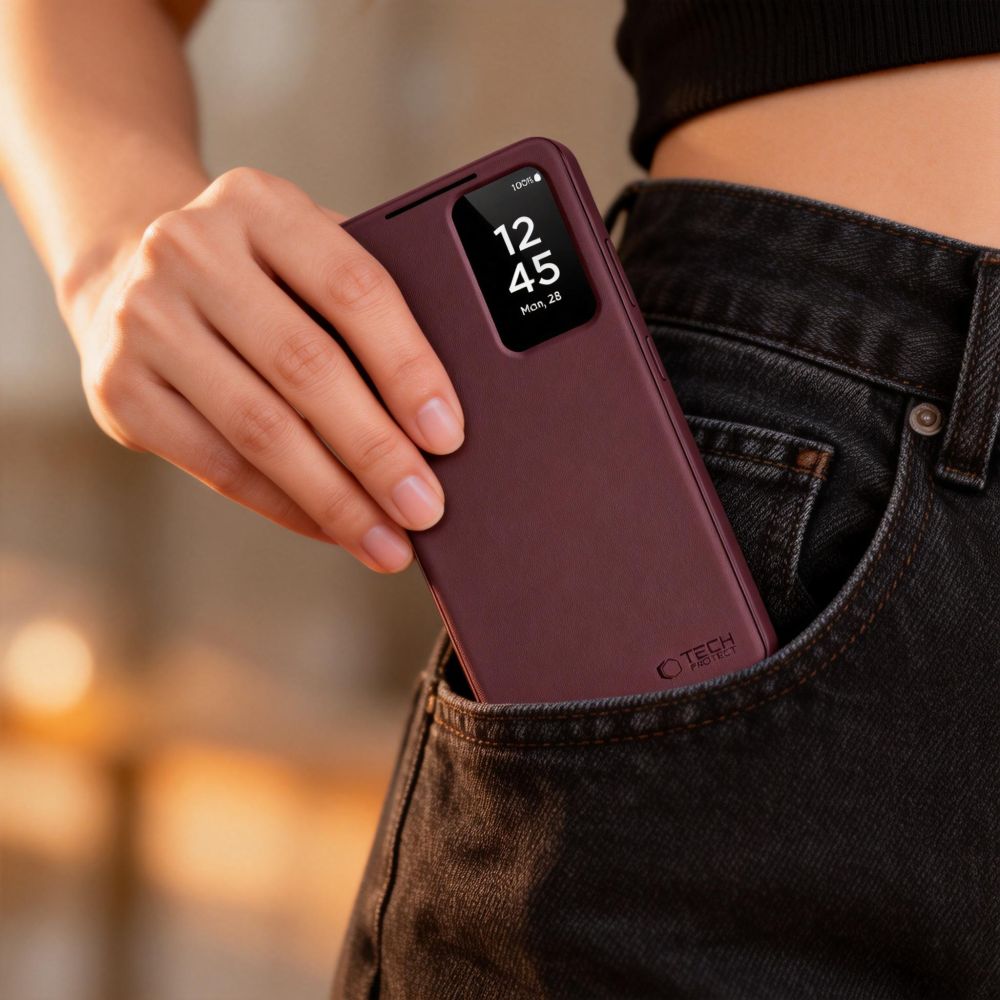 Tech-Protect Wallet Case for Samsung Galaxy S26+ - Burgundy_5