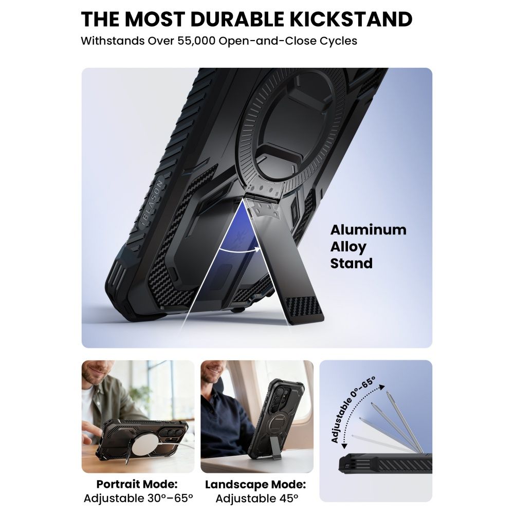 Supcase iBlason ArmorBox Clip Mag MagSafe Case for Samsung Galaxy S26 Ultra - Black_3