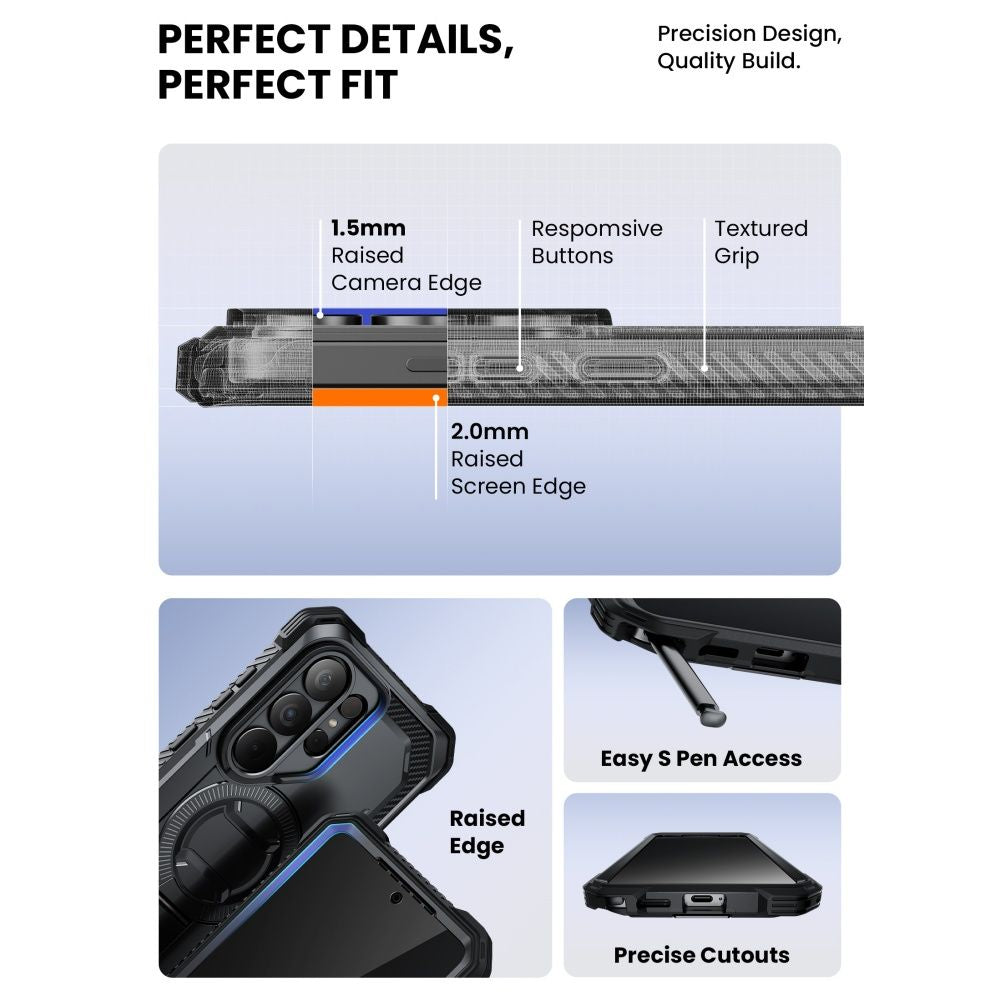 Supcase iBlason ArmorBox Clip Mag MagSafe Case for Samsung Galaxy S26 Ultra - Black_8