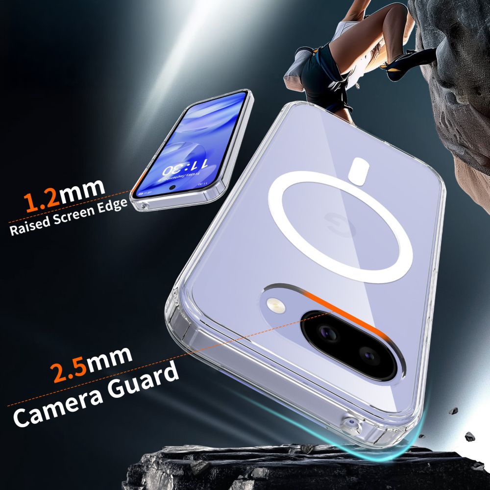 Tech-Protect FlexAir Hybrid MagSafe Case for Google Pixel 10A - Clear_2