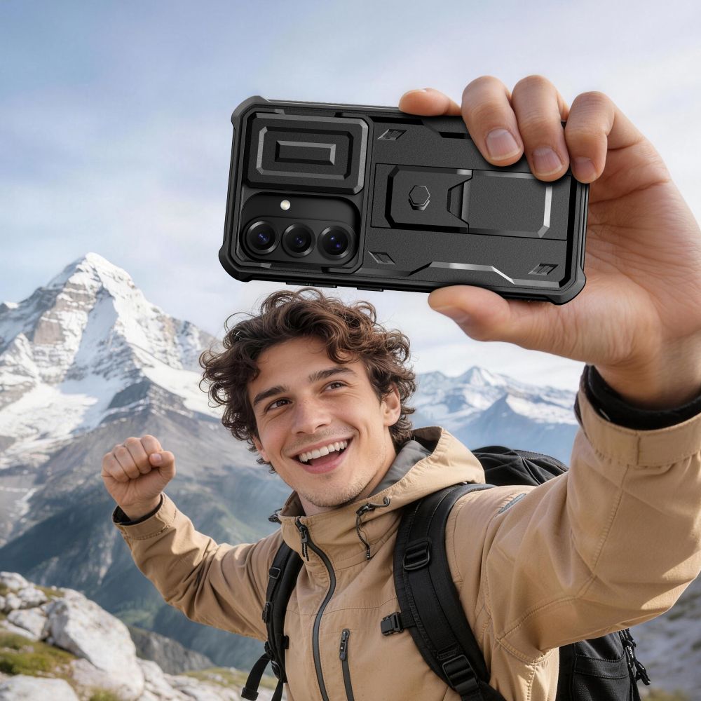 Tech-Protect Kevlar Cam+ Case for Samsung Galaxy S26 - Black_6