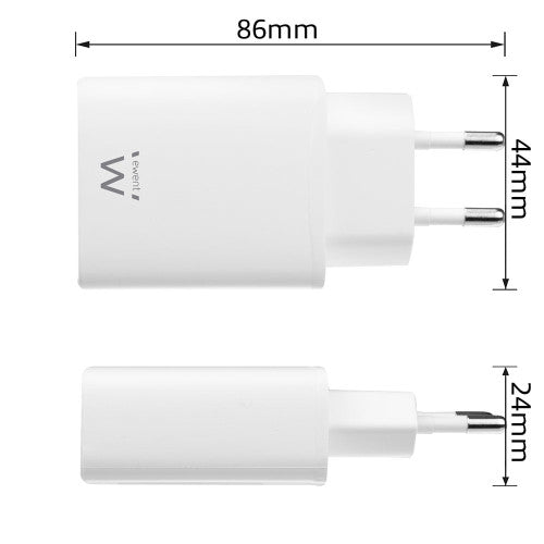 Ewent EW1320 cargador de dispositivo móvil Smartphone, Universal Blanco Corriente alterna Interior_2
