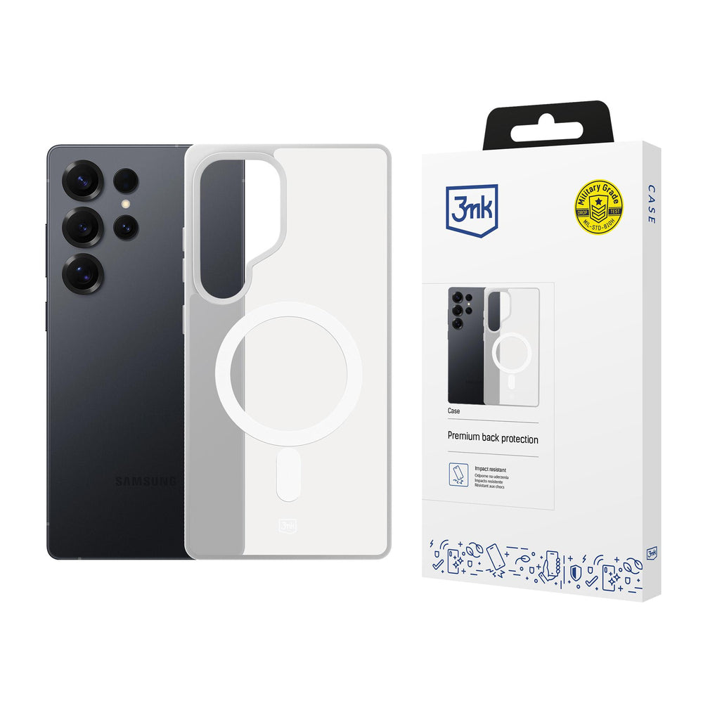 3mk Smoke MagCase for Samsung Galaxy S25 Ultra - White-Translucent_0
