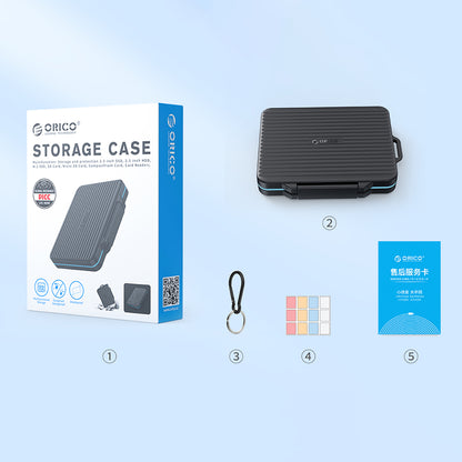 Orico PHCD Case for Memory Cards and Data Media Black 2.5" SSD 2.5" HDD M.2 SSD SD Micro SD CompactFlash Card Readers - Black_13