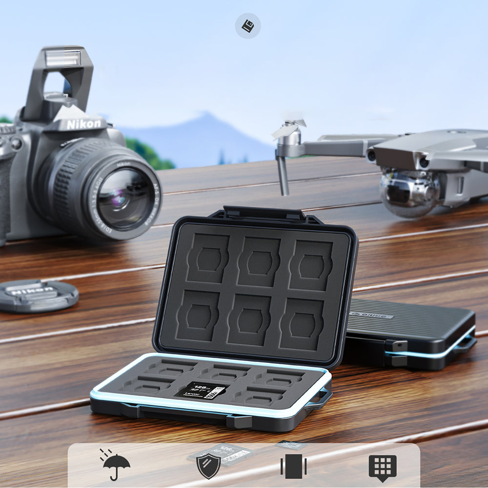 Orico PHCD Case for Memory Cards and Data Media Black 2.5" SSD 2.5" HDD M.2 SSD SD Micro SD CompactFlash Card Readers - Black_5