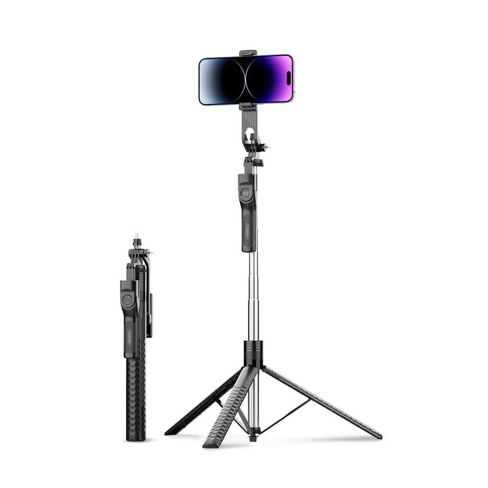 Selfie stick Orico SPM190 tripod 1/4" for phone camera with 360 degree rotation Bluetooth 5.2 - black_0
