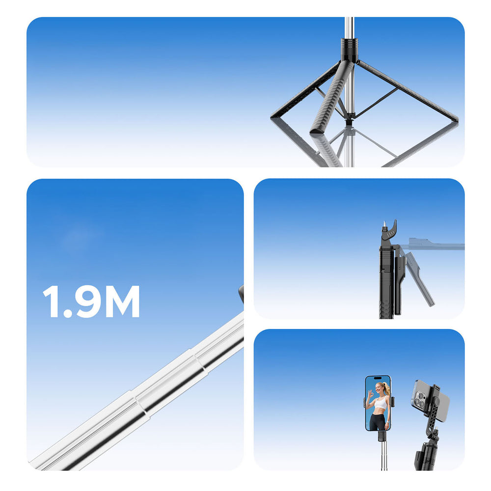 Selfie stick Orico SPM190 tripod 1/4" for phone camera with 360 degree rotation Bluetooth 5.2 - black_3