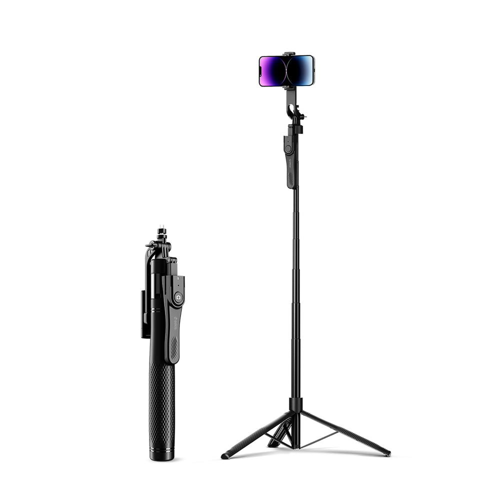 Selfie stick Orico SPM215 tripod 1/4" for phone camera with 360-degree rotation Bluetooth 5.2 - black_0