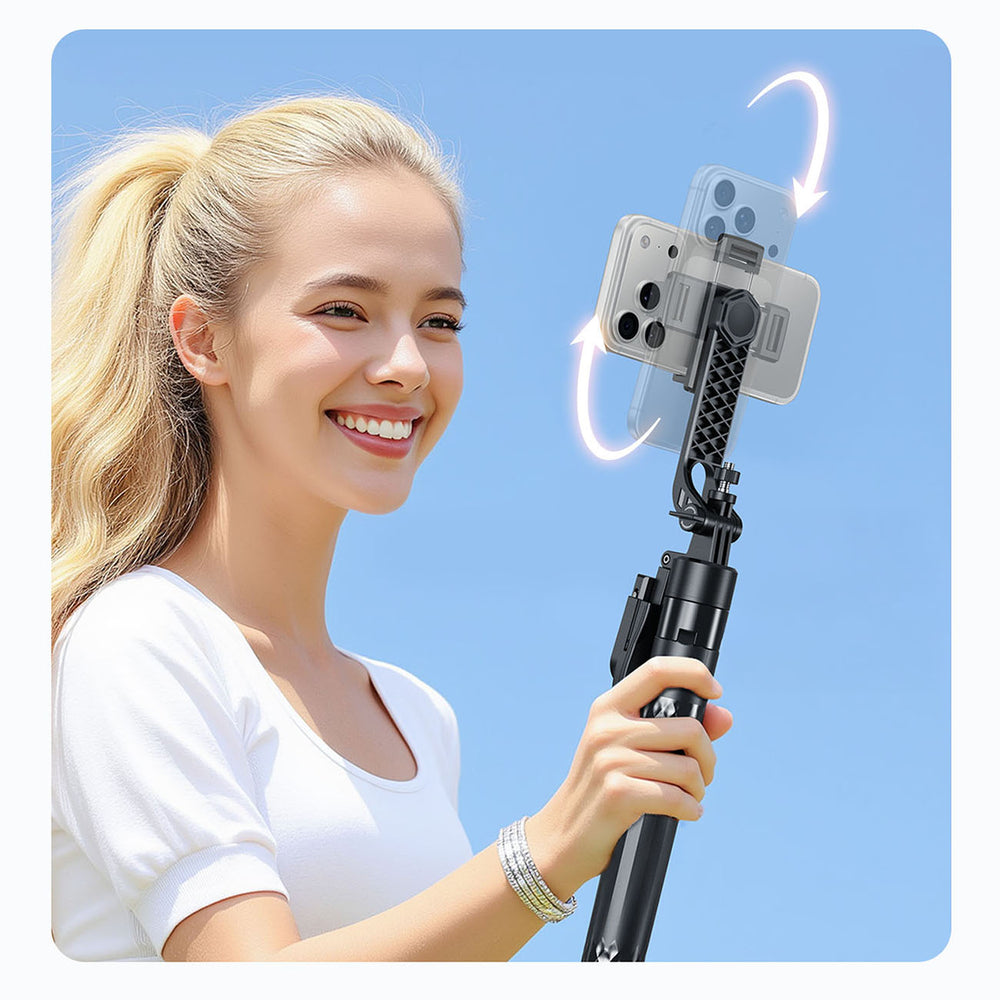 Selfie stick Orico SPN185 1/4" tripod for phone camera with 360 degree rotation Bluetooth 5.2 - black_11