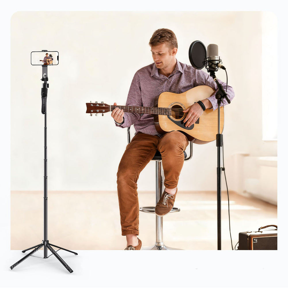 Selfie stick Orico SPN185 1/4" tripod for phone camera with 360 degree rotation Bluetooth 5.2 - black_13
