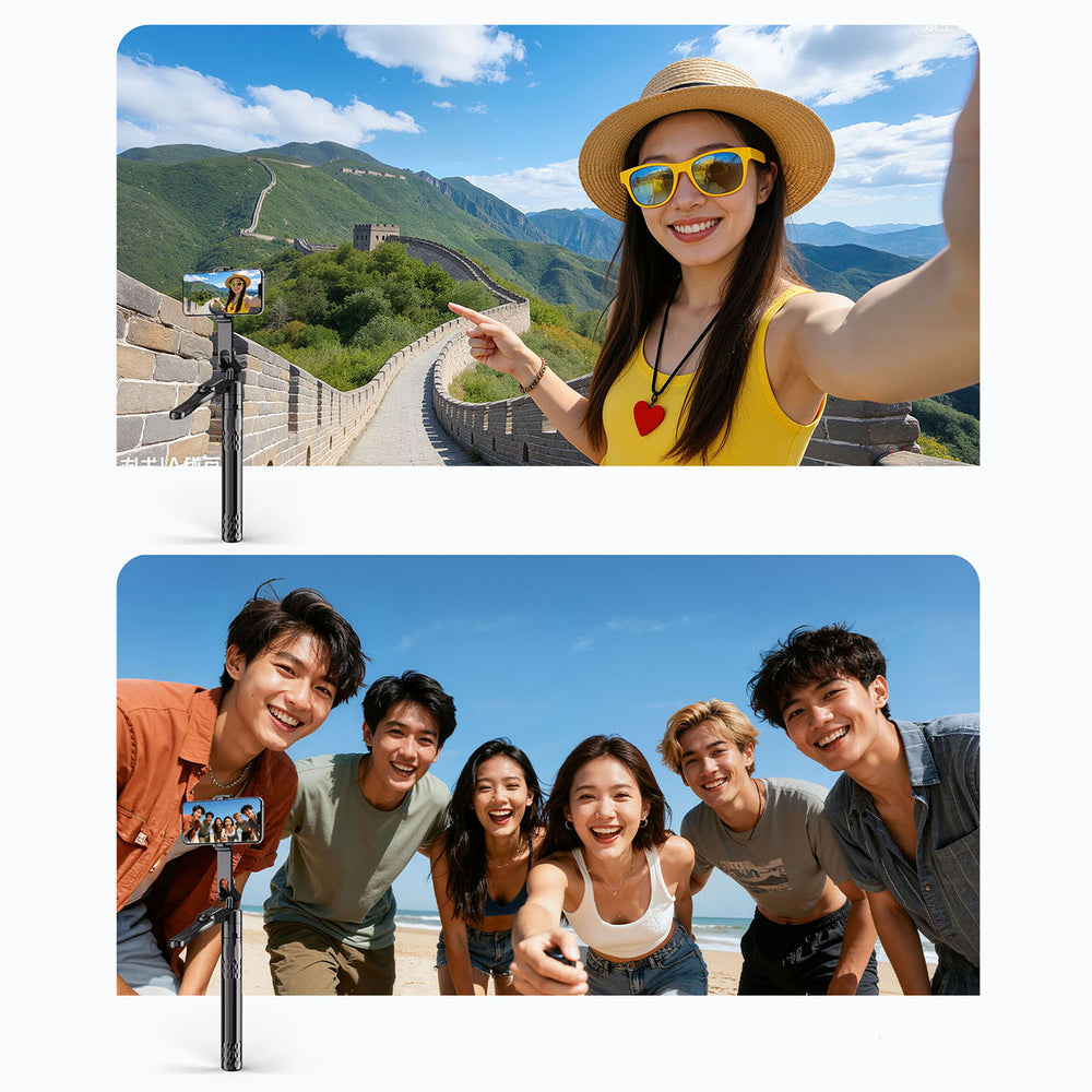Selfie stick Orico SPN185 1/4" tripod for phone camera with 360 degree rotation Bluetooth 5.2 - black_14