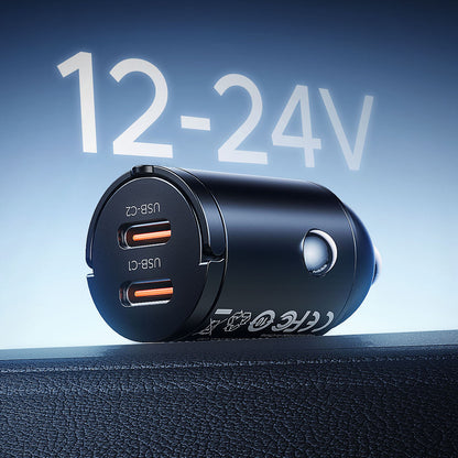 Car Charger Orico MiniRing, 30W, 3A, 2 x USB-C, Black _8