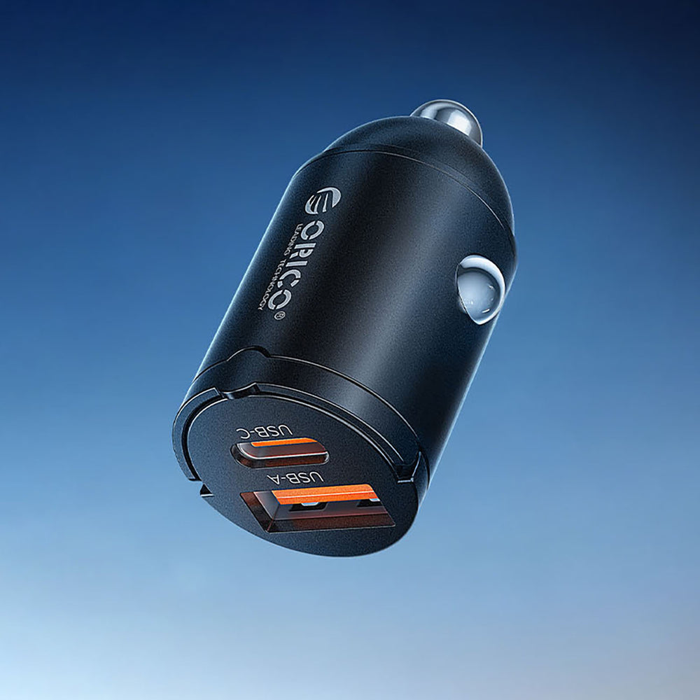 Orico MiniRing 30W USB-A + USB-C Car Charger - Black_2