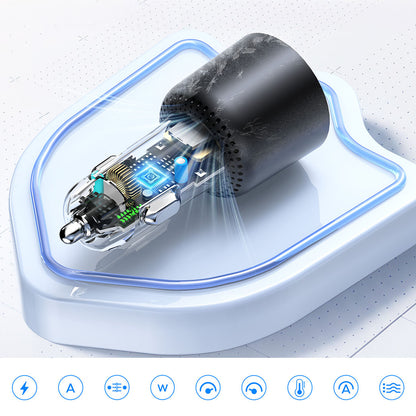 Car Charger Orico HyperDrive, 165W, 5A, 1 x USB-A - 2 x USB-C, Black _5