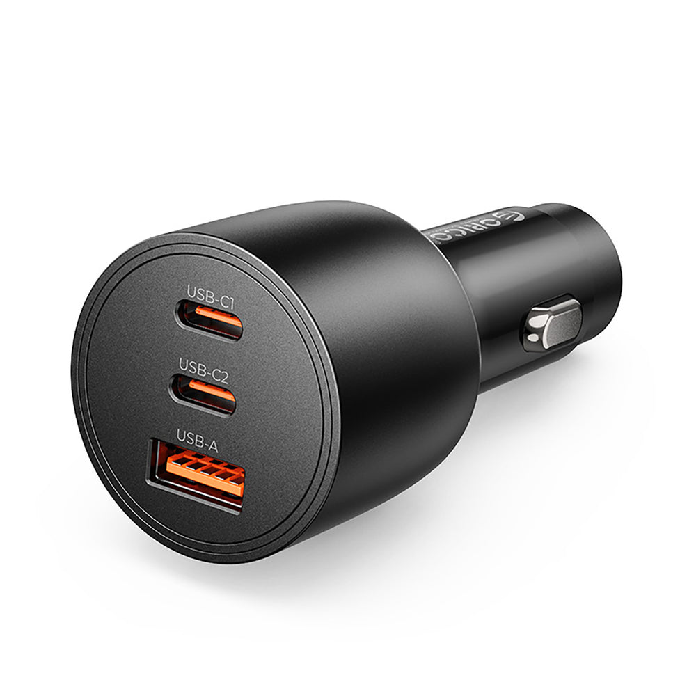 Car Charger Orico PowerLink, 165W, 5A, 1 x USB-A - 2 x USB-C, Black _0