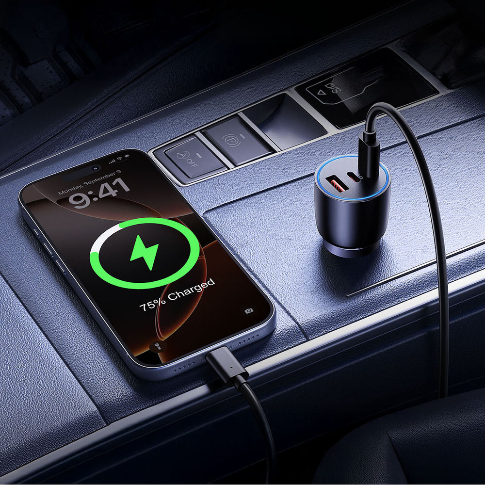 Car Charger Orico PowerLink, 165W, 5A, 1 x USB-A - 2 x USB-C, Black _6