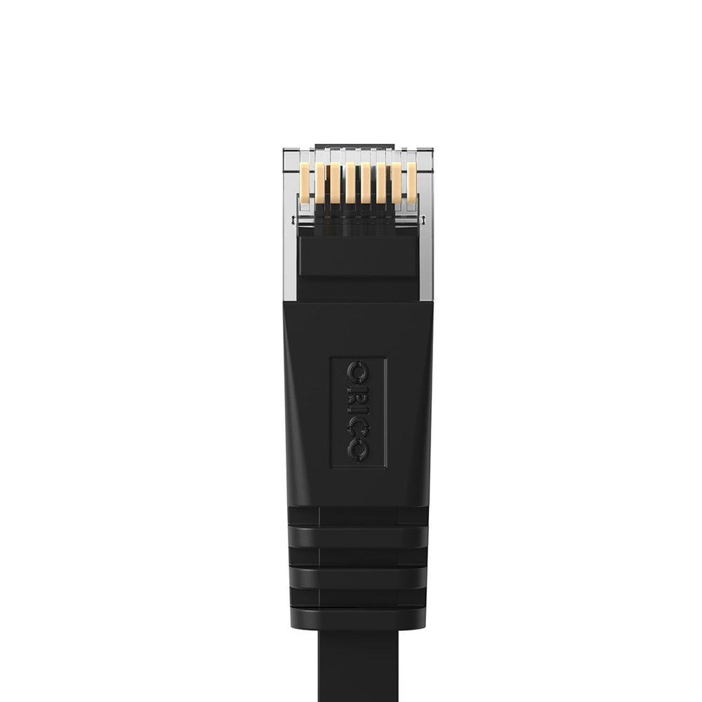 Orico PUG-C6B CAT6 1000Mbps RJ45 Ethernet Network Cable, Flat LAN, 10m, Black_3