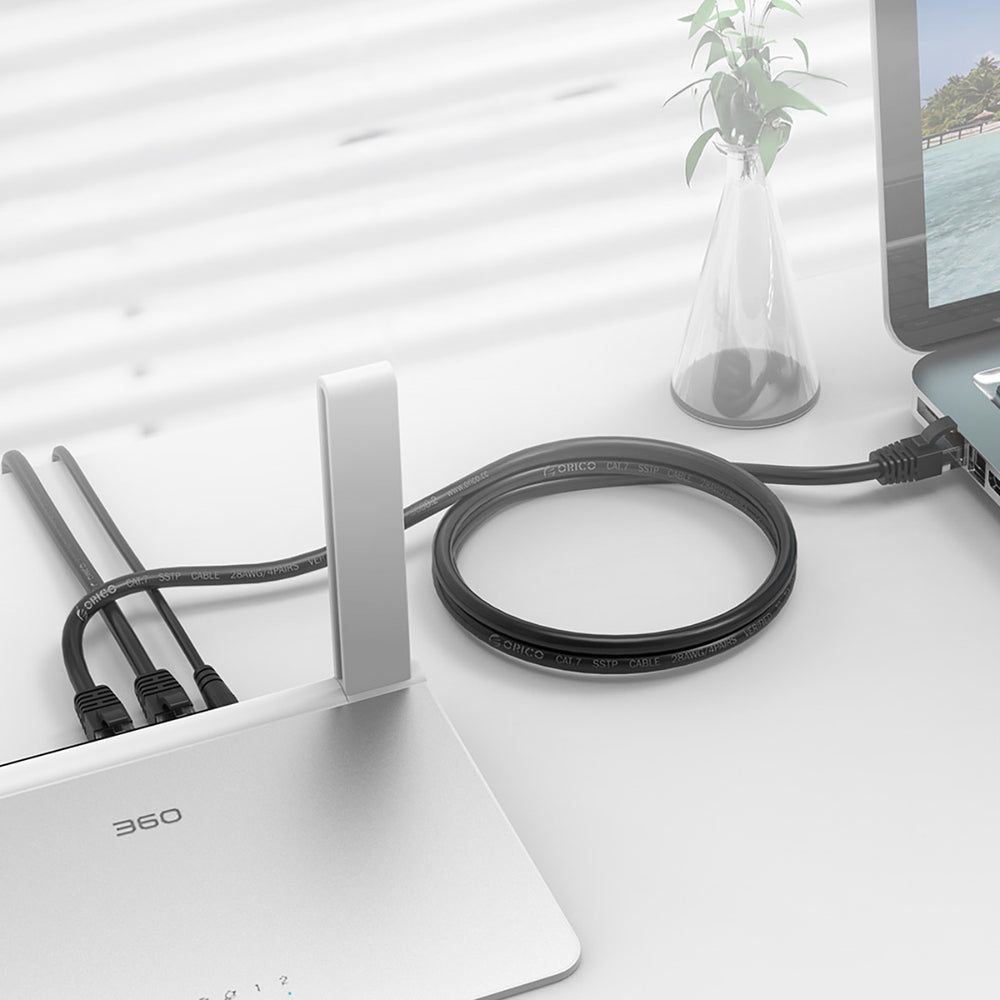 Orico PUG-C6 CAT6 1000Mbps RJ45 Ethernet Network Cable LAN Round 30m - Black_4