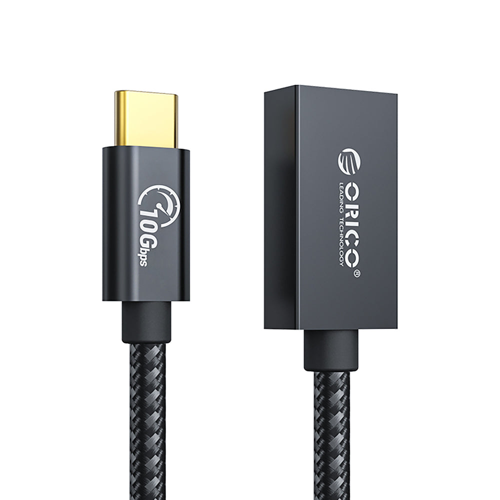 Orico CAF31 USB-C - USB-A 3.1 Gen 2 10Gbps 30cm OTG adapter - black_0