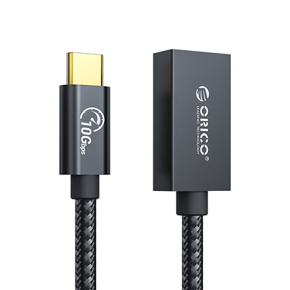 Orico CAF31 USB-C - USB-A 3.1 Gen 2 10Gbps 1m OTG adapter - black_0