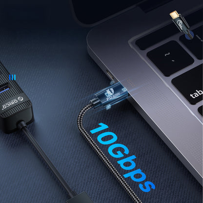 Orico CAF31 USB-C - USB-A 3.1 Gen 2 10Gbps 1m OTG adapter - black_2