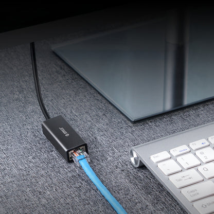 Orico XC-R45-V1 USB-C to RJ45 Gigabit Ethernet 1 Gbps Network Adapter - Black_9