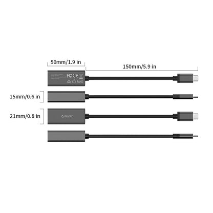 Orico XC-R45-V1 USB-C to RJ45 Gigabit Ethernet 1 Gbps Network Adapter - Black_3