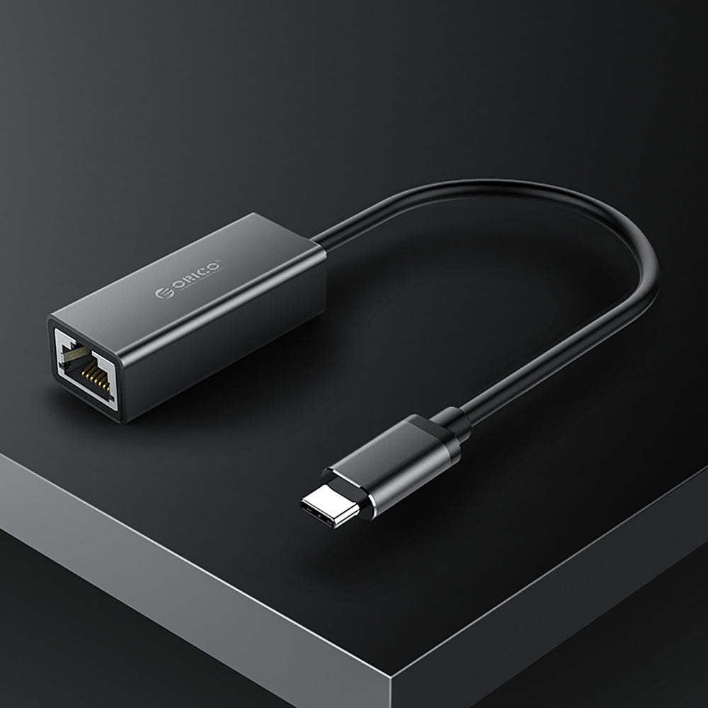Orico XC-R45-V1 USB-C to RJ45 Gigabit Ethernet 1 Gbps Network Adapter - Black_6