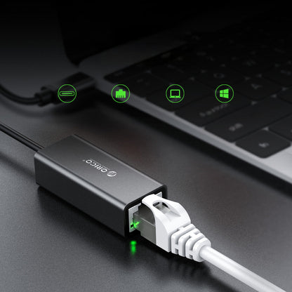 Orico XC-R45-V1 USB-C to RJ45 Gigabit Ethernet 1 Gbps Network Adapter - Black_7