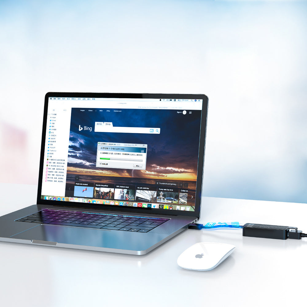 Orico UTK-U3 USB-A 3.0 to RJ45 Gigabit Ethernet 1 Gbps Network Adapter - Black_6