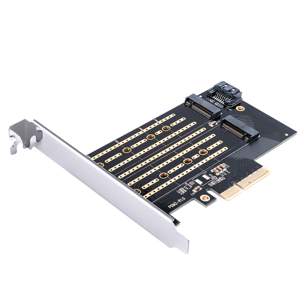 Orico PDM2 PCI-E 3.0 x4 Expansion Card for M.2 NVMe and SATA Drives - Black_0