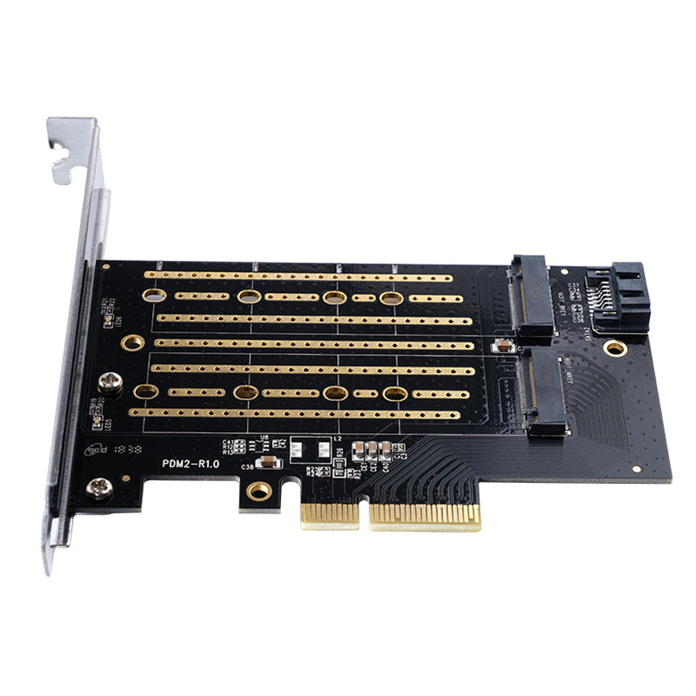 Orico PDM2 PCI-E 3.0 x4 Expansion Card for M.2 NVMe and SATA Drives - Black_1